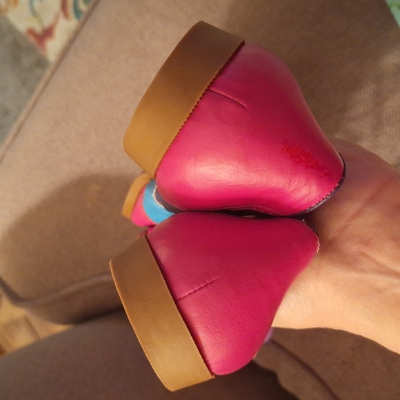 Frisco Bay vintage leather lace-up oxfords wing tips - 9M - purple pink teal - Picture 8 of 8